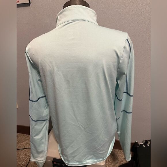 Under Armour Light Blue Quarter-Zip Pullover Womens Fitted - Picture 4 of 7